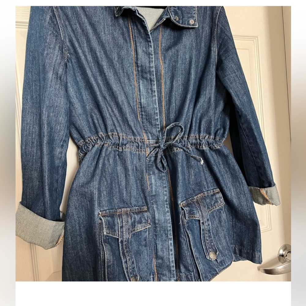 SACADA Sport Blue Denim Jacket Coat Womens Size XL EU 44 used 1 time